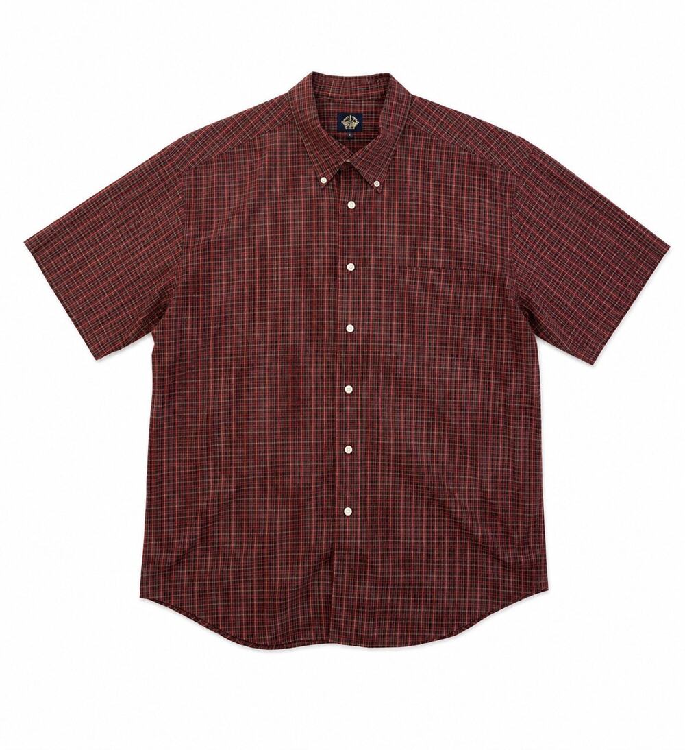 Dockers Men's multicolor Plaid Short Sleeve Woven Button-Up Shirt